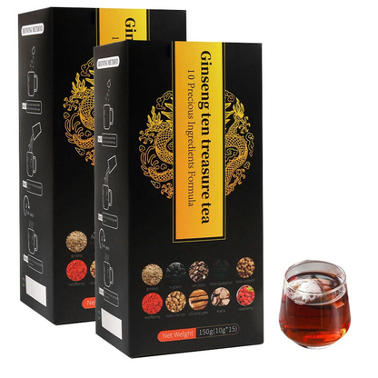 Thé Ginseng Ten Treasure – Cure Détox Royale (10 Ingrédients Naturels)