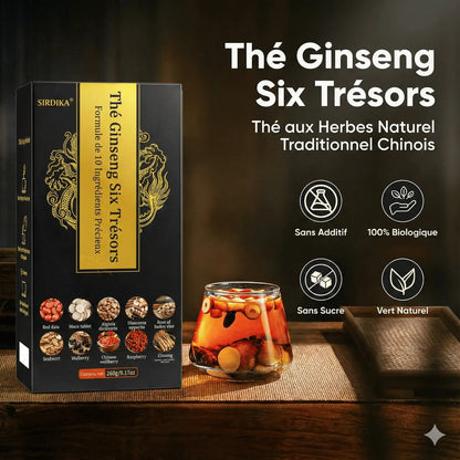 Thé Ginseng Ten Treasure – Cure Détox Royale (10 Ingrédients Naturels)