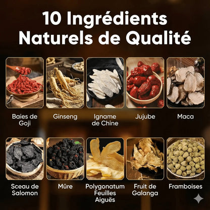Thé Ginseng Ten Treasure – Cure Détox Royale (10 Ingrédients Naturels)